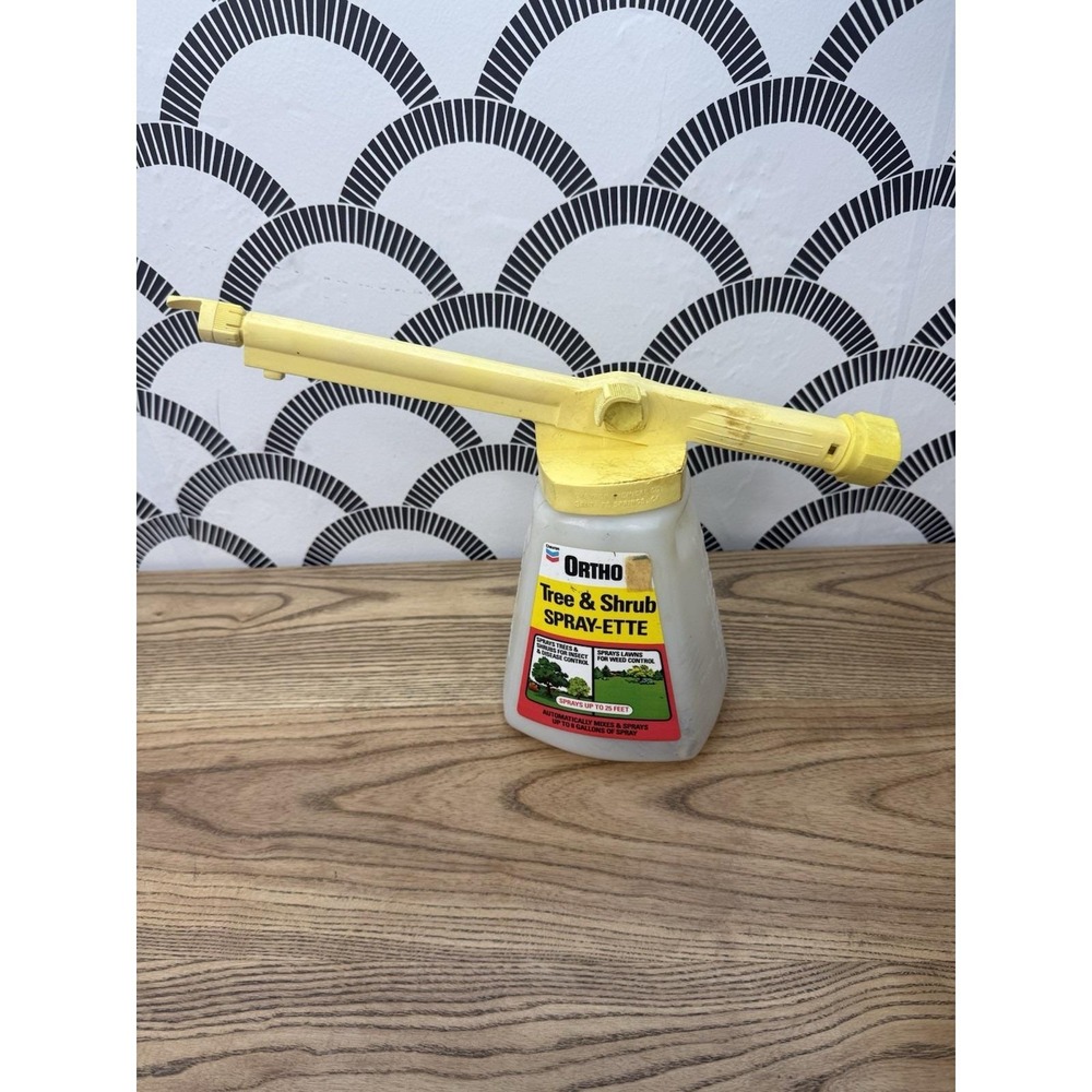 Ortho Tree & Shrub Spray-ette Hose End Plastic Sprayer 8 Gallon made in USA 25ft